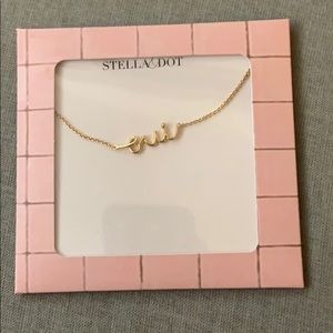 Stella & Dot “oui” necklace